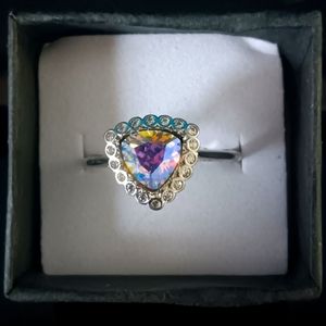 Gorgeous Mystic Topaz Ring (Size 9)